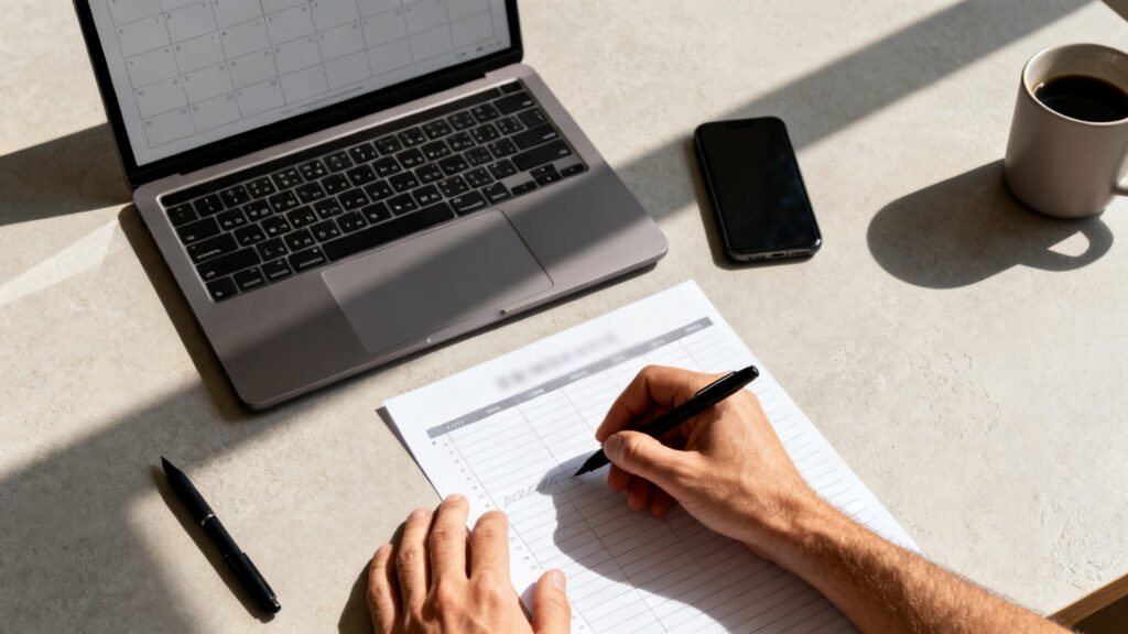 Calendrier d’inscription par région, préparation agenda