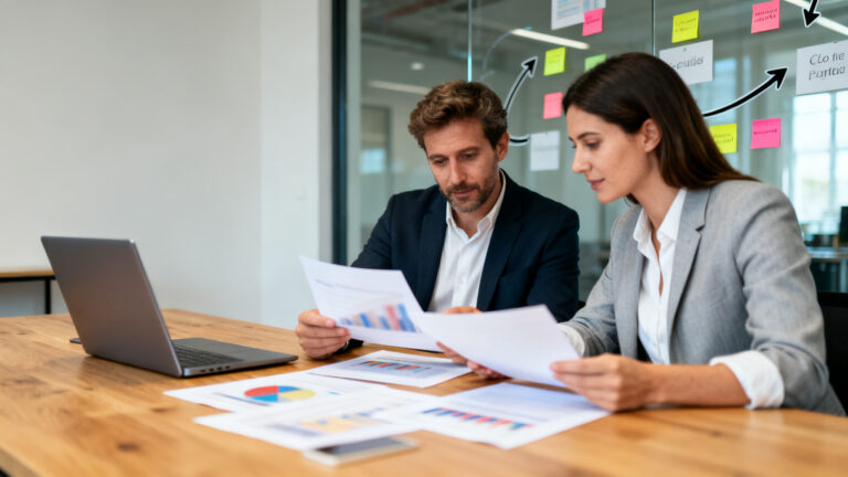 Discussion d’équipe autour de la caractérisation d'une entreprise