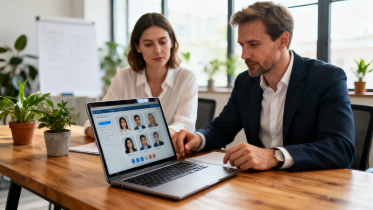 Comment recruter sur LinkedIn illustré par une séance de travail