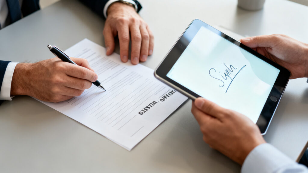 Signature d’offre, négociation et formalités d’embauche