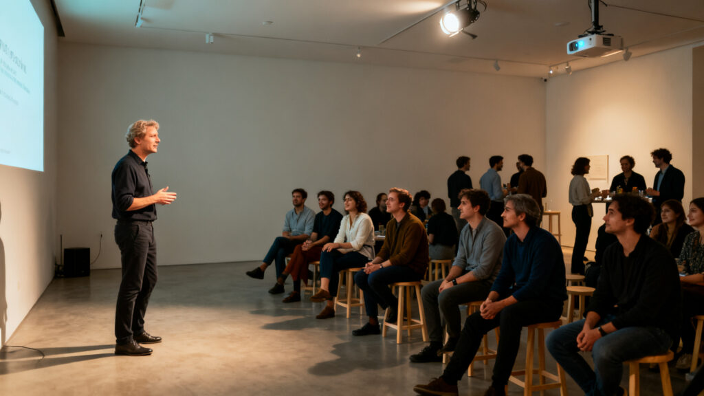meetup entrepreneurs, échanges avant et après la conférence