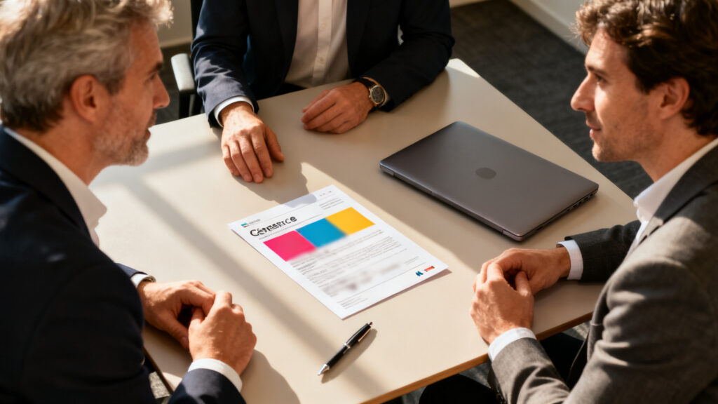 Présentation de la fiche d'entreprise en réunion CSE