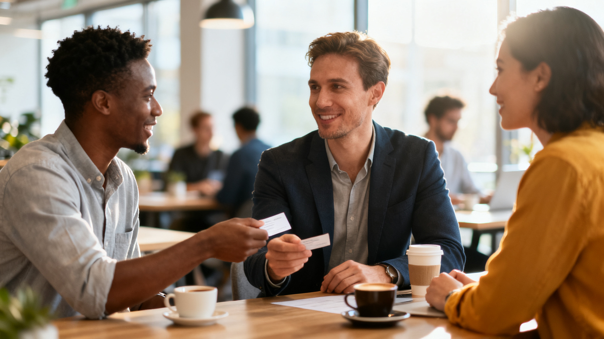 Entrepreneurs en networking pour rejoindre un réseau d’entrepreneurs