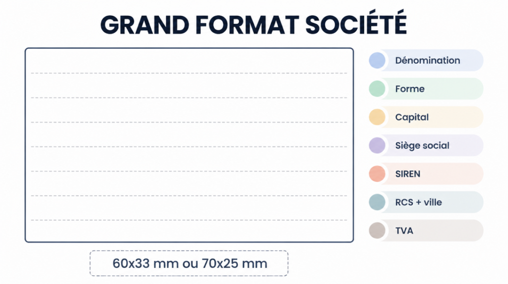 Schéma tampon société mentions complètes 60x33 ou 70x25