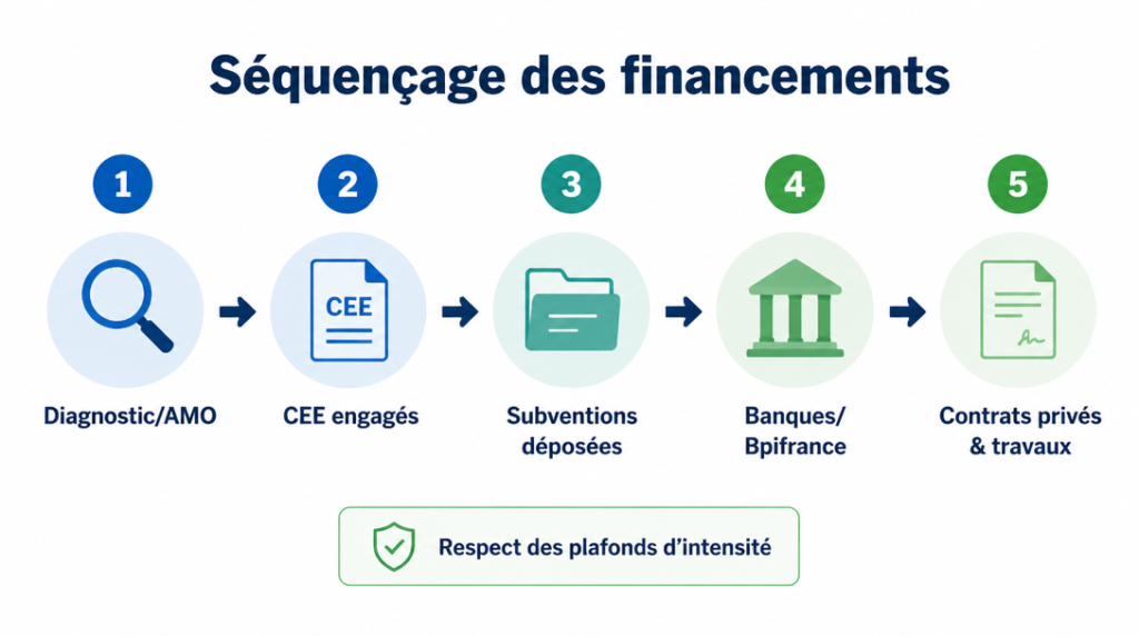 Séquence AMO, CEE, subventions et Bpifrance