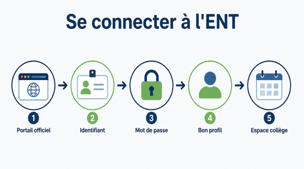 Étapes de connexion au portail collège