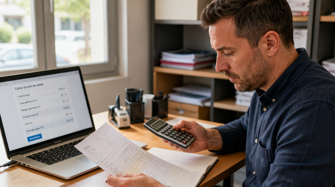 Calculatrice et facture pour la Conversion HT en TTC