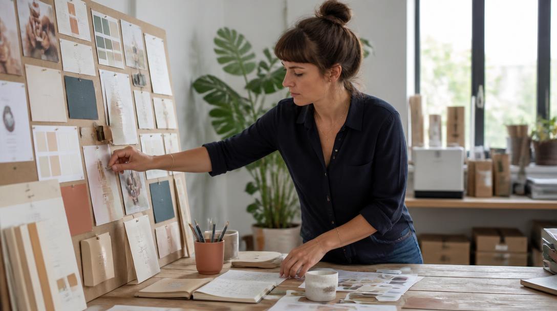 Dirigeant préparant la définition de branding de son entreprise