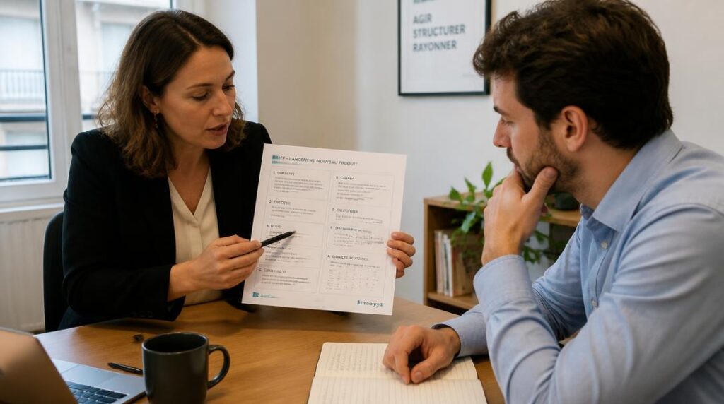 Document de cadrage discuté avant une mission