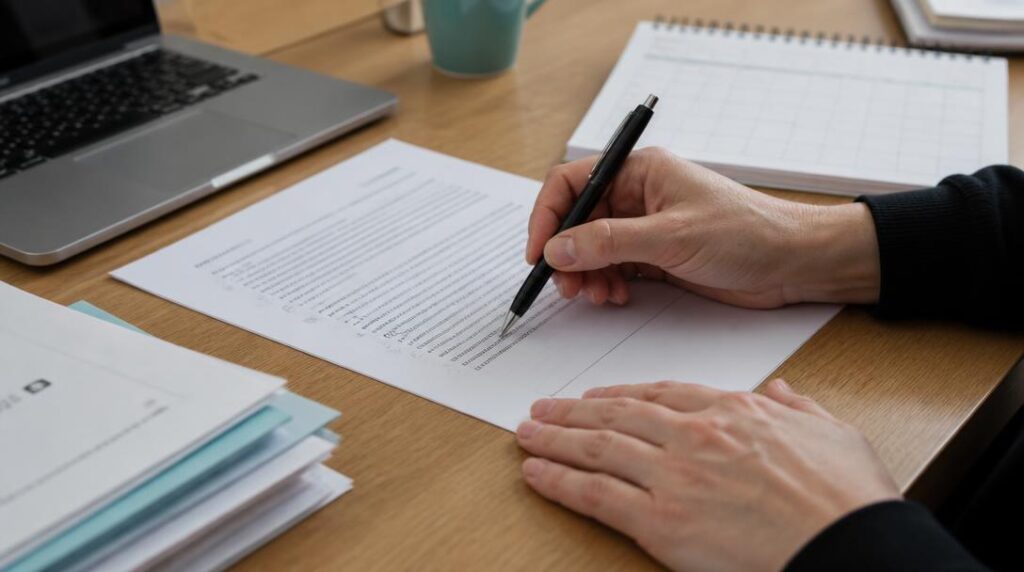 Clauses de contrat de prestation personnalisées à la main