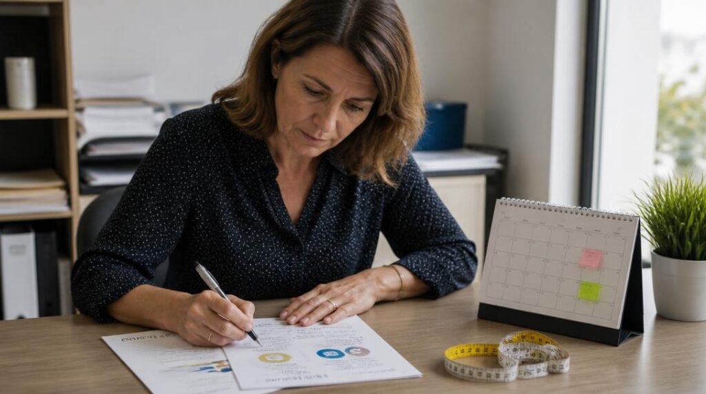 Responsable RH clarifiant un objectif SMART mesurable