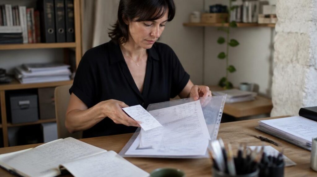 Facture et preuve de paiement d’un service commercial