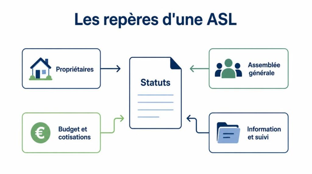 Statuts, assemblée et cotisations d'une ASL