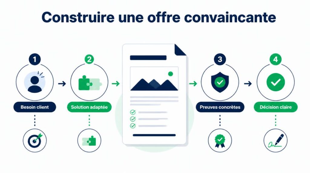 Schéma de proposition de valeur et preuves client